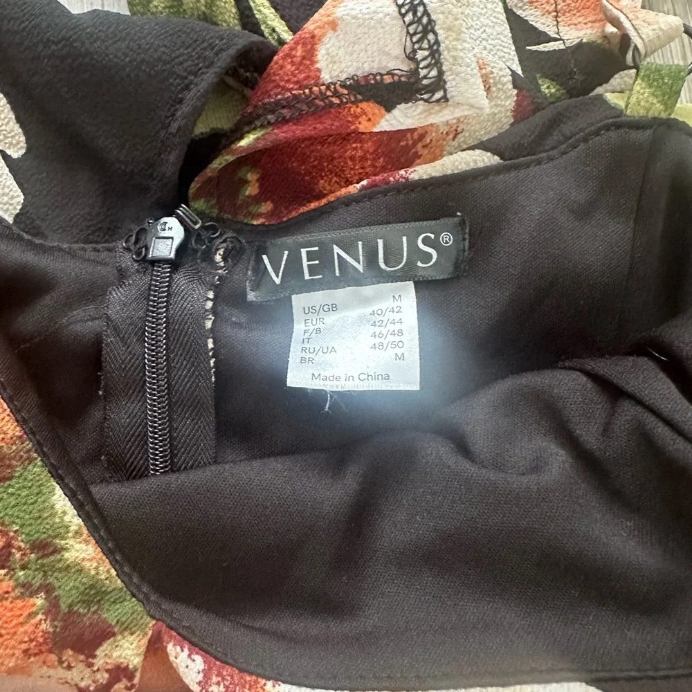 VENUS Black Floral Jumpsuit - Picture 2 of 5